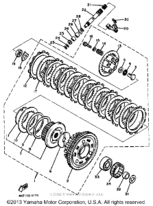 XJ650K Сцепление