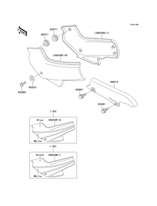 EX500 Side covers(1 / 2)(ex500-a7)