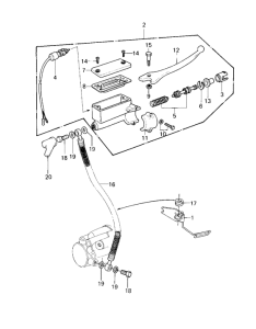KZ550 Передний тормозной цилиндр