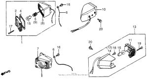 NH80 Задний фонарь