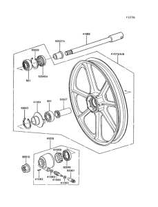 Z550 Переднее колесо