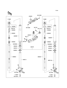 ZX1000 Передняя вилка