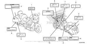GL1800B Лейбл предостережения