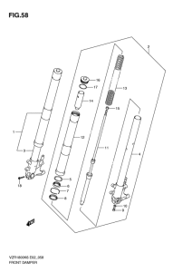 VZR1800 Передняя вилка