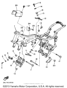 XV750WC Рама