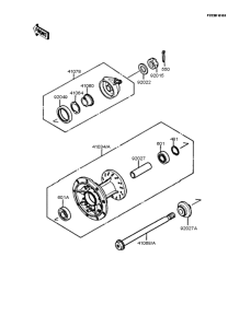 KMX200 Переднее колесо