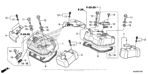 VT750C2B Крышка головки цилиндров