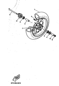 CW50RS Переднее колесо