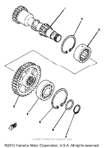 TZ250H Counter shaft