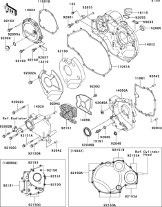 ZX1200 Крышки двигателя