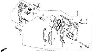 NX250 Передний суппорт