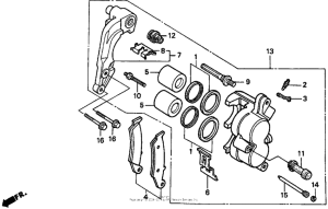 CR500R Передний суппорт