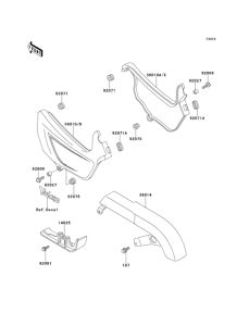 EN500 Side covers / chain cover(en500-a1 / a2 / a3)
