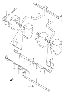 GSX1200 Карбюратор fitting