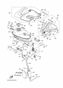 XT250 XT250X Tank fuel