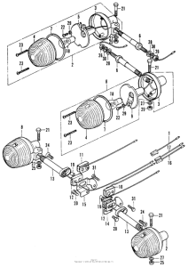 CB125S Задний фонарь