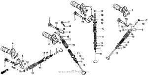 VTR250 Распределительный вал