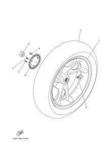 GPD150-A Переднее колесо