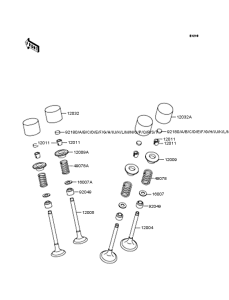 ZR400 Rocker arms / valves