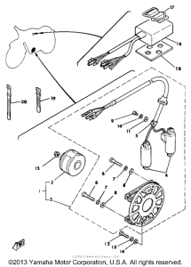 YZ125H C - d - i - magneto