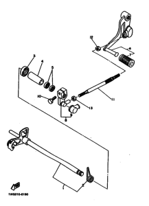 FZR400 FZR400U Shaft shift