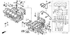 CBR1100XX Картер двигателя