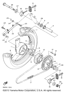FZR600RG Переднее колесо