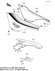 EX305 Side covers / belt cover