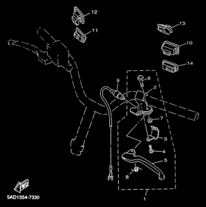YN50R Handle switch. lever
