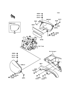 EJ800 サイドカバー / チェーンカバー(AFF)