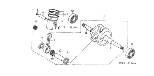 SGX50S Crankshaft / piston