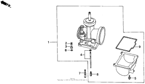 CR500R Ремкомплект карбюратора