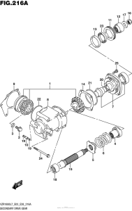 VZR1800 Secondary Drive Gear