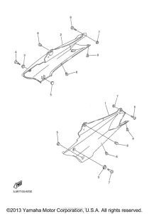 FJR1300 Боковые обтекатели