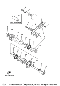 YZ125J2 Регулятор,вед .звезда
