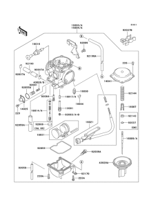 KLX300R Carburetor assy