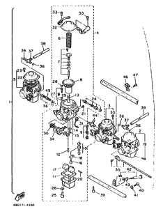 FJ600 FJ600A Carburetor assy