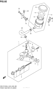 GSX-R1000 Главный тормозной цилиндр