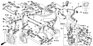 ST1300 (ABS) Передние тормозные трубки