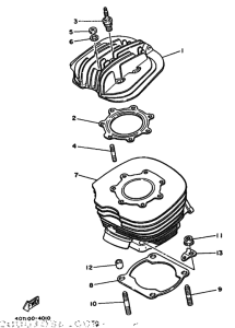 YZ490 YZ490U Цилиндр