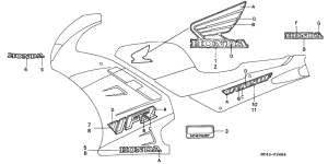 VFR750F Stripe / mark