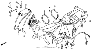 CB400 Wire harness + ignition coil + c.d.i. unit