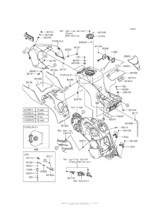 ZX1400 Топливный бак