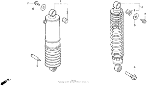 GL1500SE Задние амортизаторы