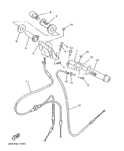TZR125 Manillar-cables
