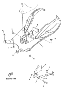 YN100 Stand. footrest
