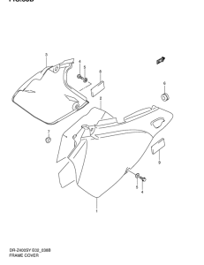 DR-Z400 Обтекатель задний