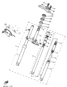 PW50 Передняя вилка