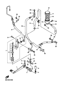 FJR1300AS Задний тормозной цилиндр