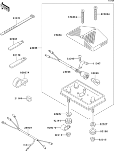 KLX300R Фонарь